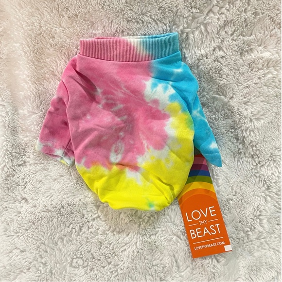✨🆕💖🐶LOVETHYBEAST TIE-DYE FULL BODY DOG TEE🐶💖 - Picture 5 of 6